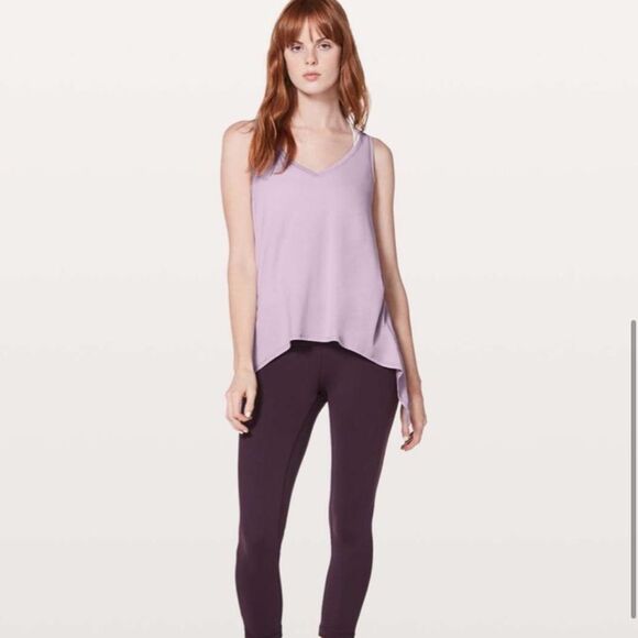 Lululemon Watch Me Flip Tank Heathered Lilac Quartz 12 - Picture 8 of 10